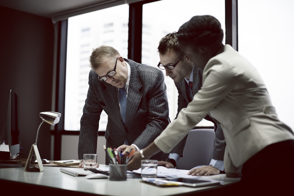 Business Team Meeting Discussion Connection Concept